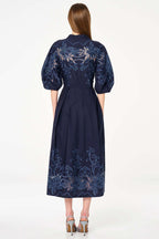 Edwina Shirt Dress in Navy