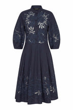 Edwina Short Dress in Navy