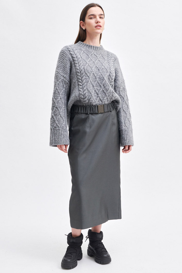 Elegance Long Shine Skirt | FINAL SALE
