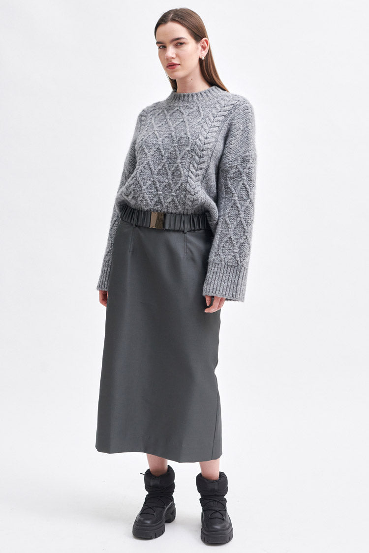 Elegance Long Shine Skirt | FINAL SALE