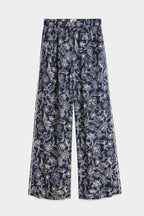 Eleni High-Rise Wide Leg 30" Pants in Lucky Bandana Dress Blues