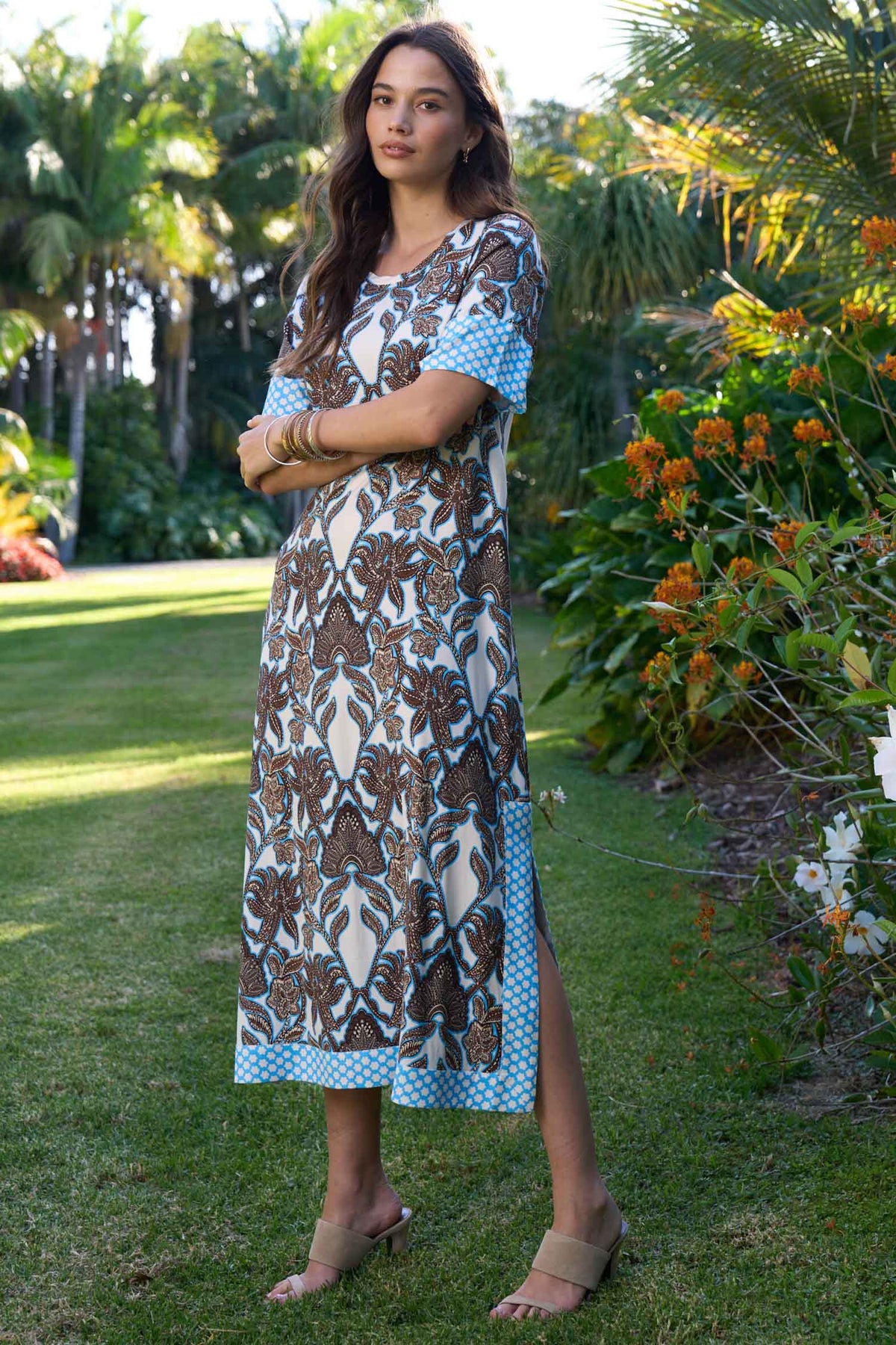 Ella Dress in Silk White