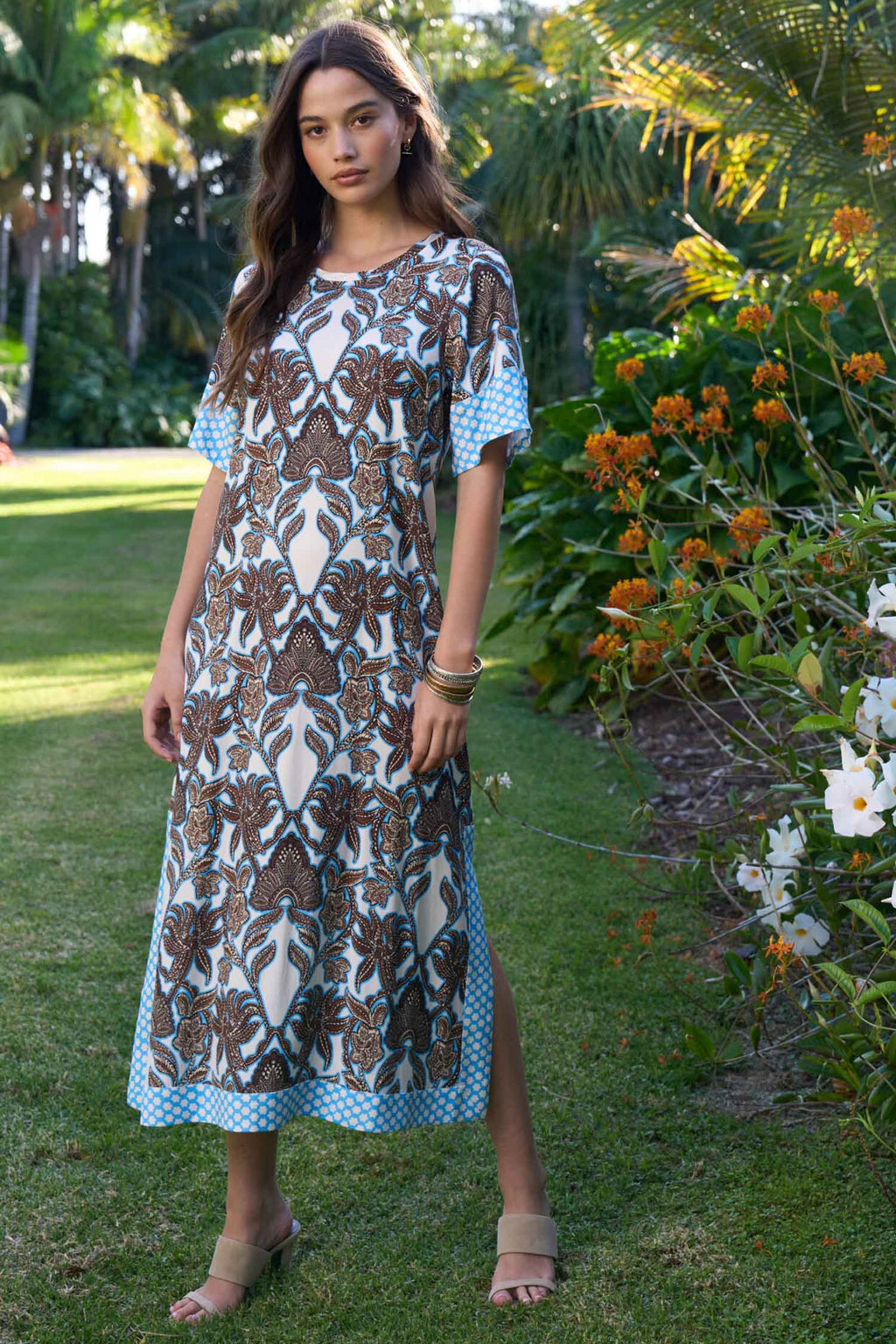 Ella Dress in Silk White