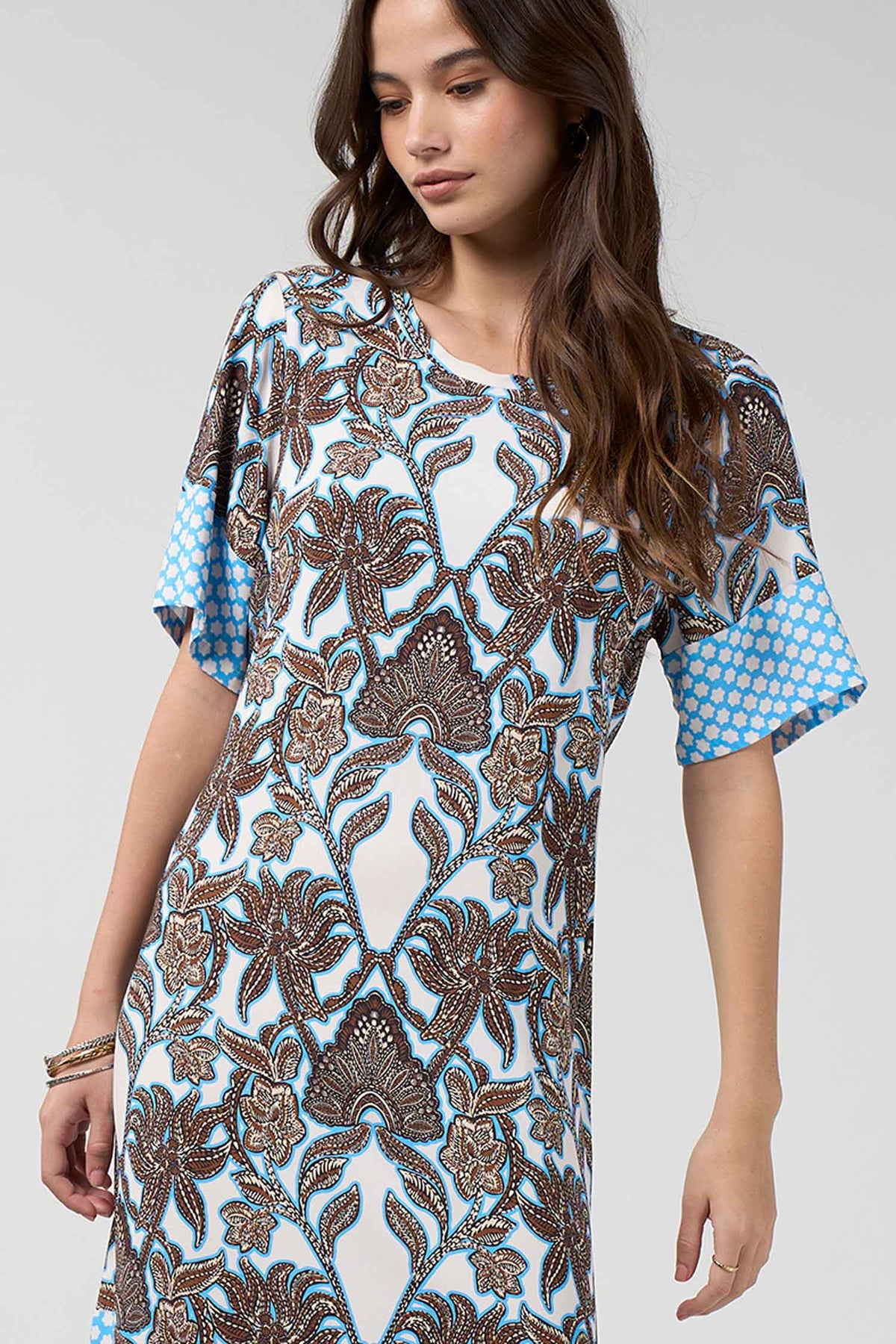 Ella Dress in Silk White