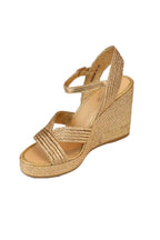 Emarson Rope Wedge Heels in Gold
