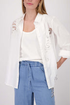 Embroidery Blouse in Cream