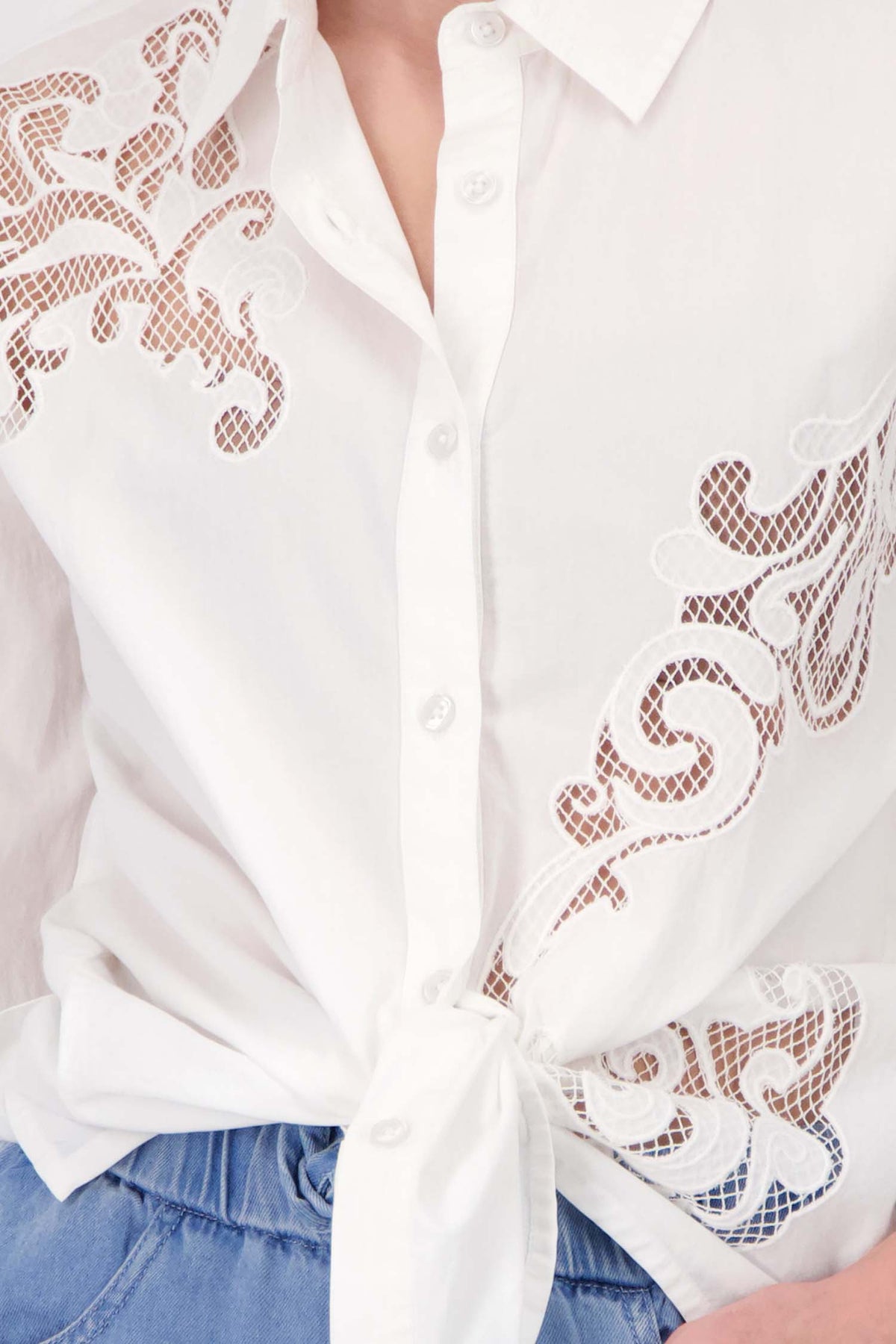 Embroidery Blouse in Cream
