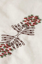 Embroidered Girlfriend Shirt in Eggnog