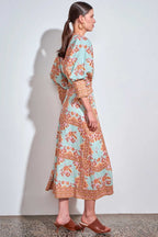 Envelop Dress in Spring Glow