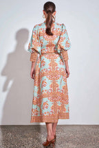 Envelop Dress in Spring Glow
