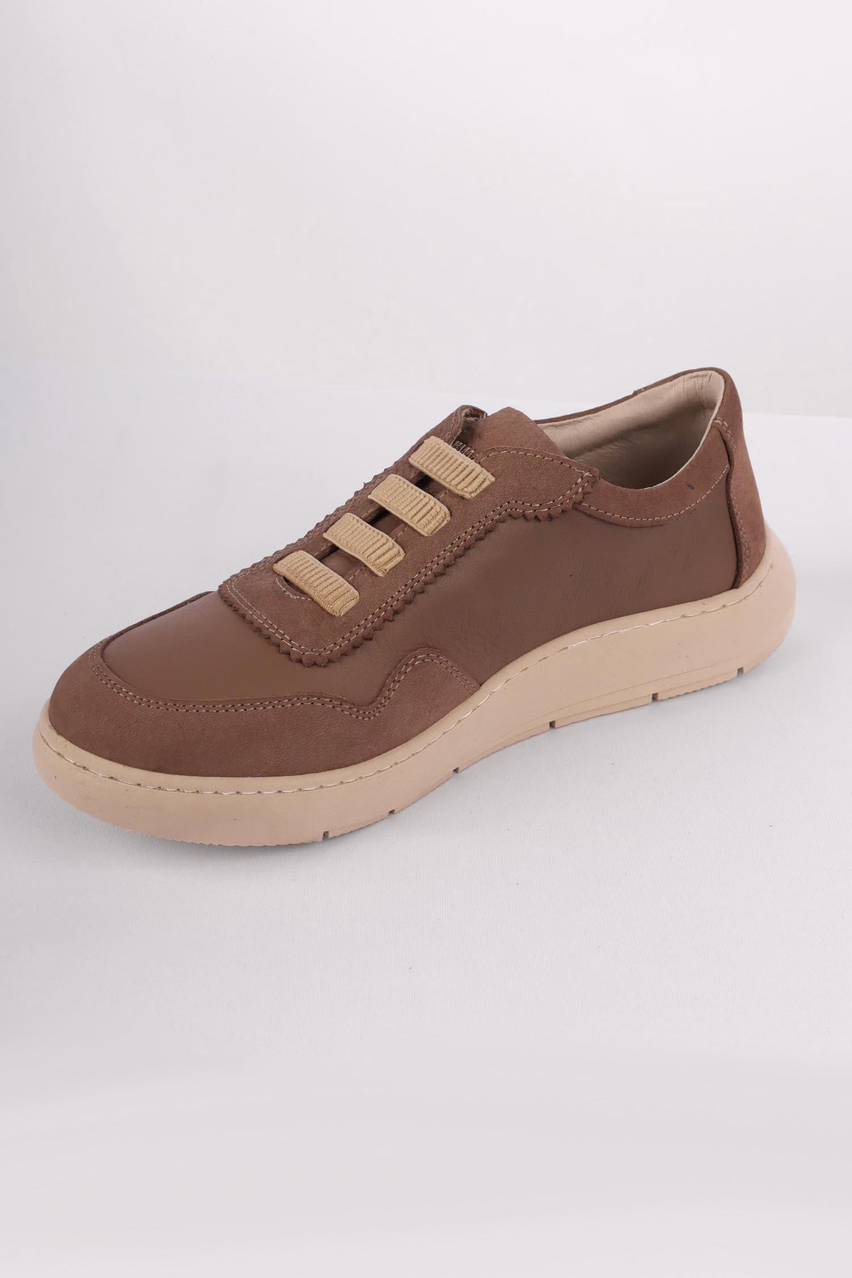 Eve Leather Suede Sneaker in Dark Stone
