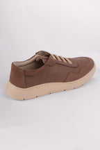 Eve Leather Suede Sneaker in Dark Stone