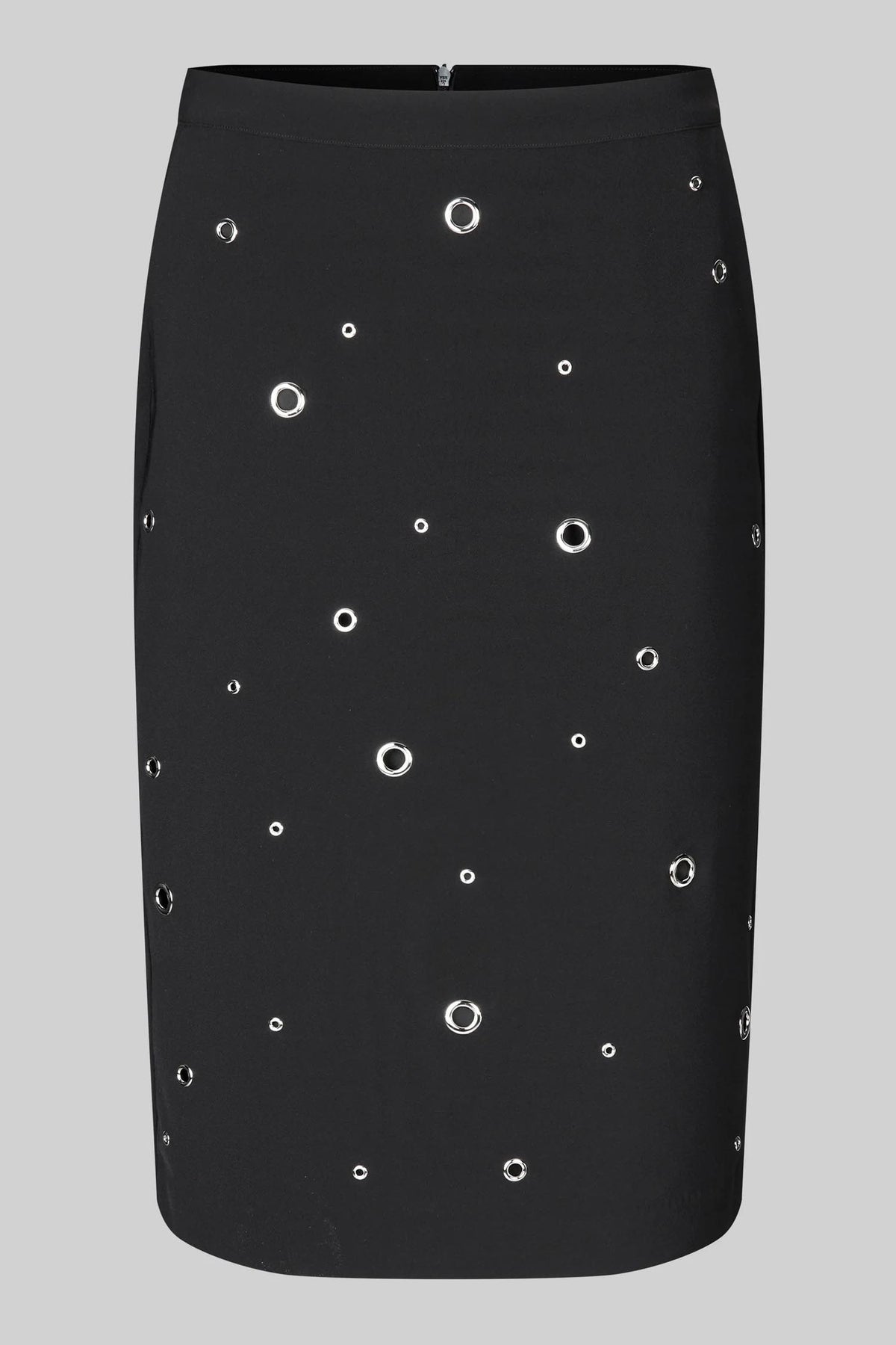 Eyla Pencil Skirt w Eyelets in Black | FINAL SALE