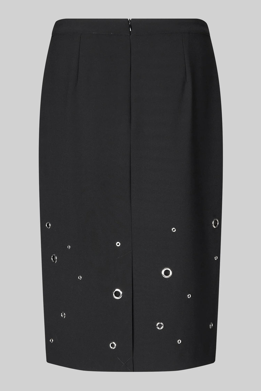 Eyla Pencil Skirt w Eyelets in Black | FINAL SALE