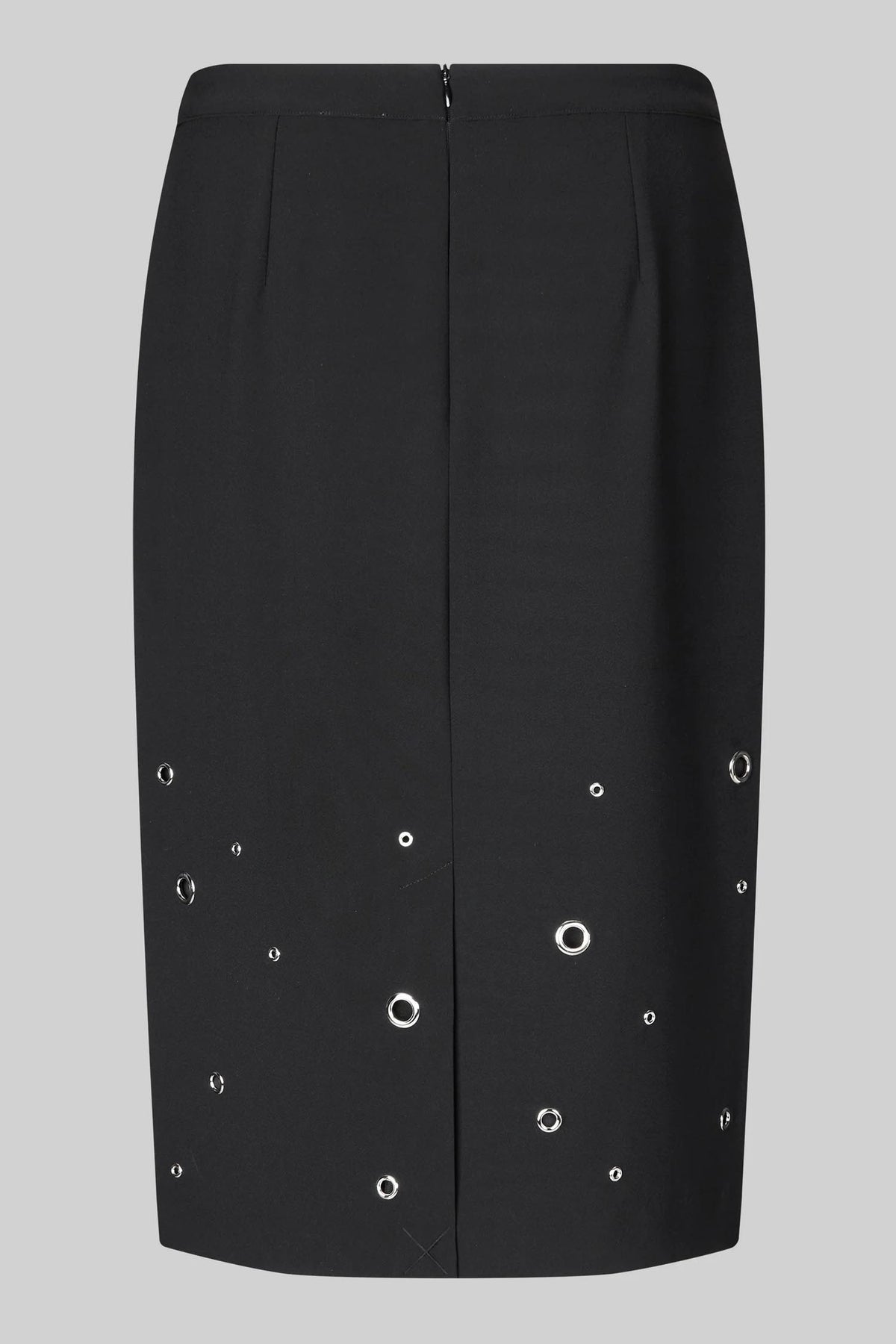 Eyla Pencil Skirt w Eyelets in Black | FINAL SALE