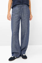 Farina Wide Leg Pant in Indigo Mood