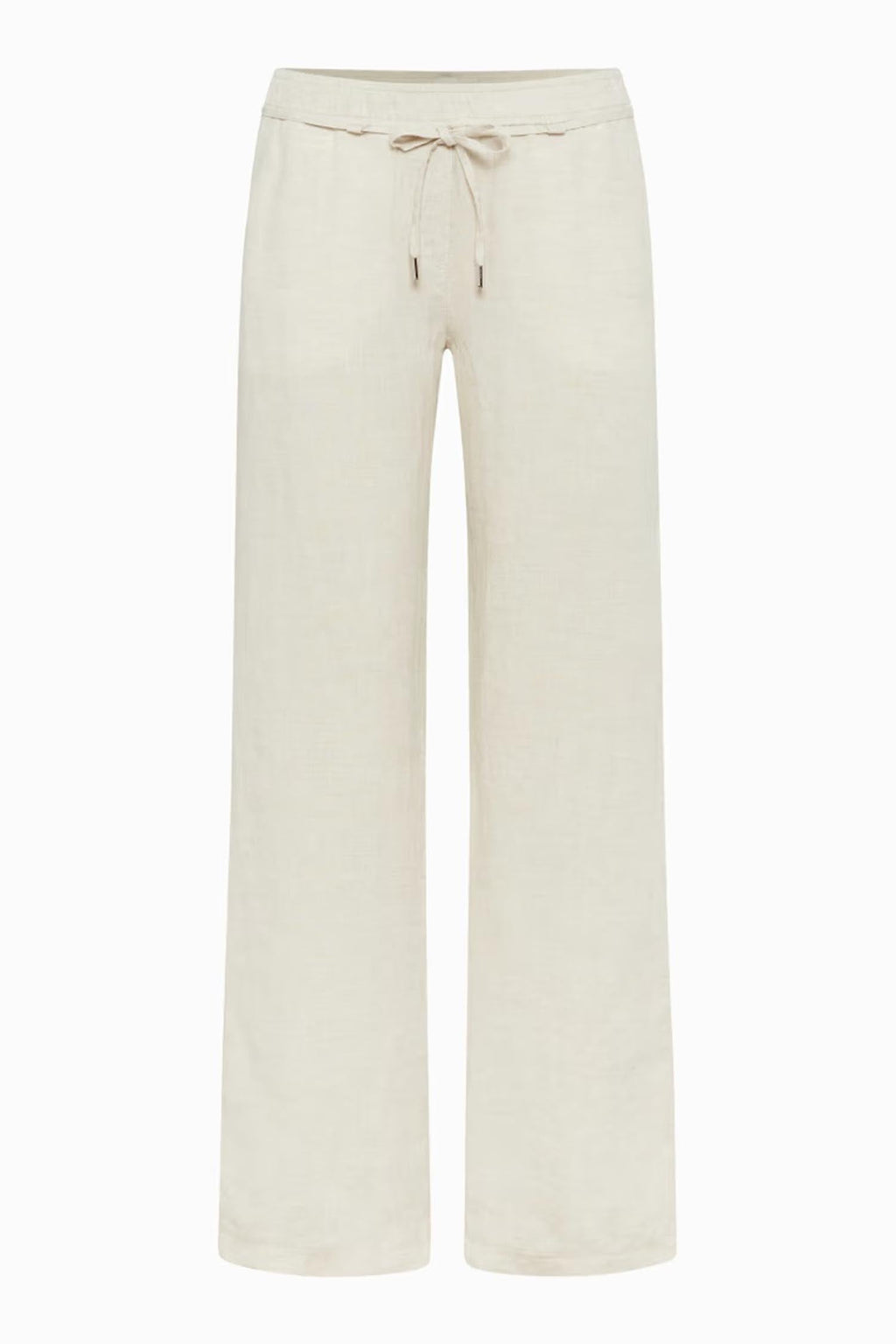 Farina Elastic Waist Band Chino Pants in Light Beige