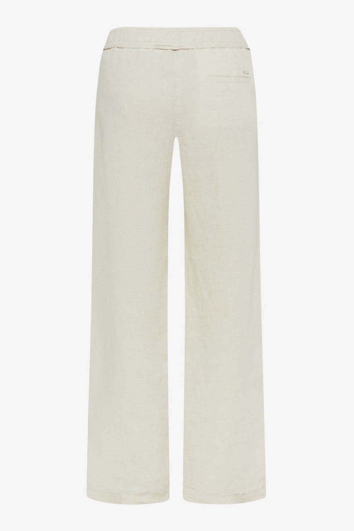 Farina Elastic Waist Band Chino Pants in Light Beige