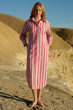 Finn Dress in Icing Stripe