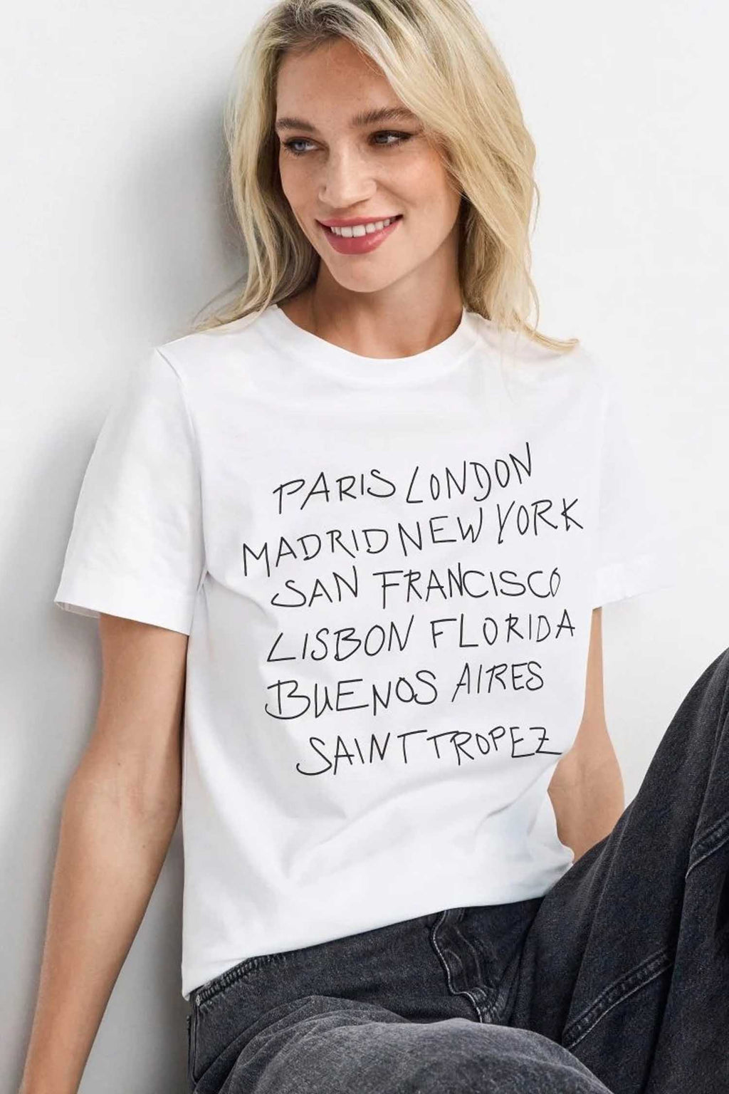 Fit T-Shirt w City Names