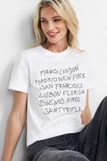 Fit T-Shirt w City Names