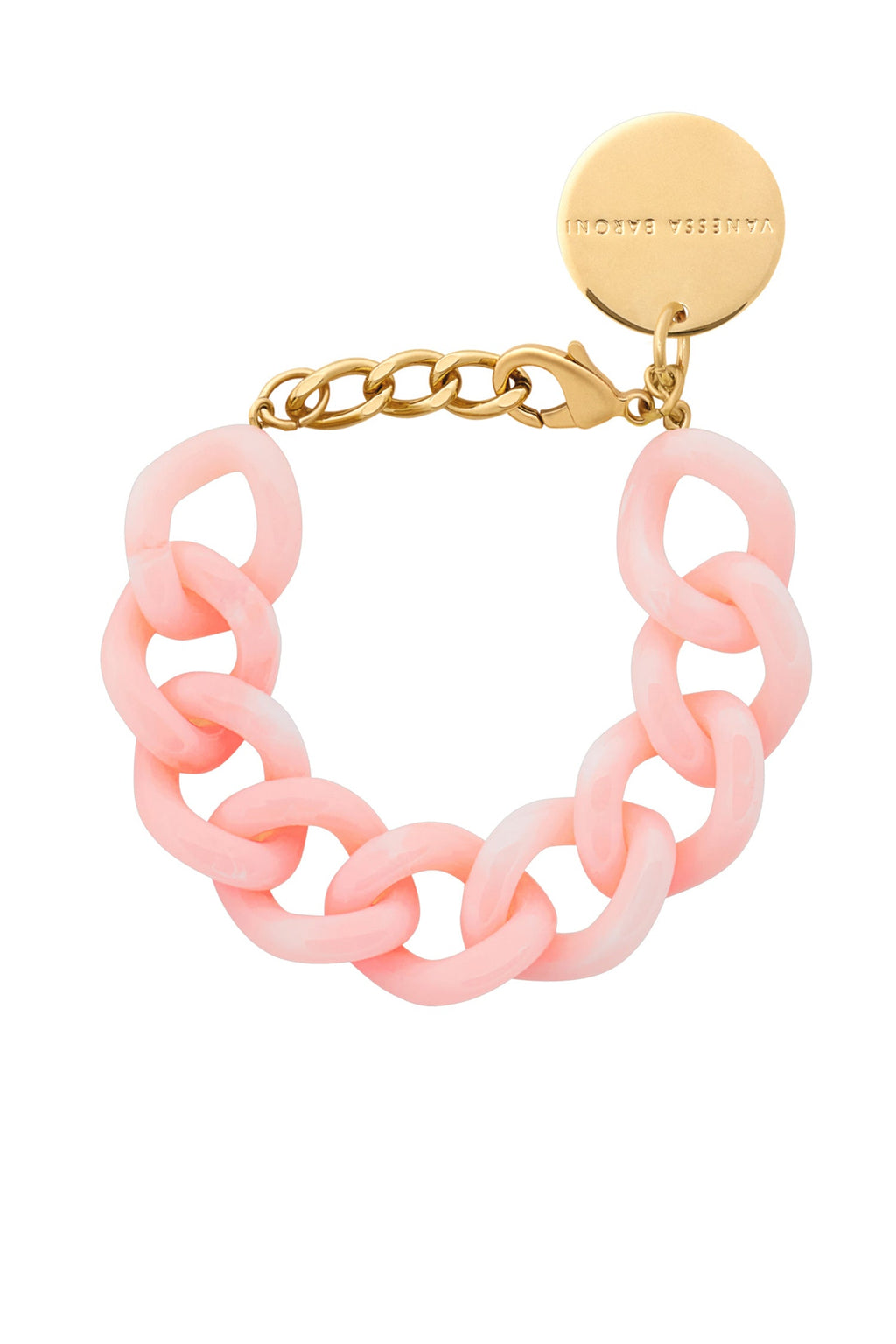 Flat Chain Bracelet in Peach Sorbet