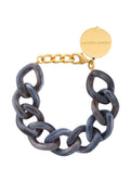 Flat Chain Bracelet in Blue Jeans Marble