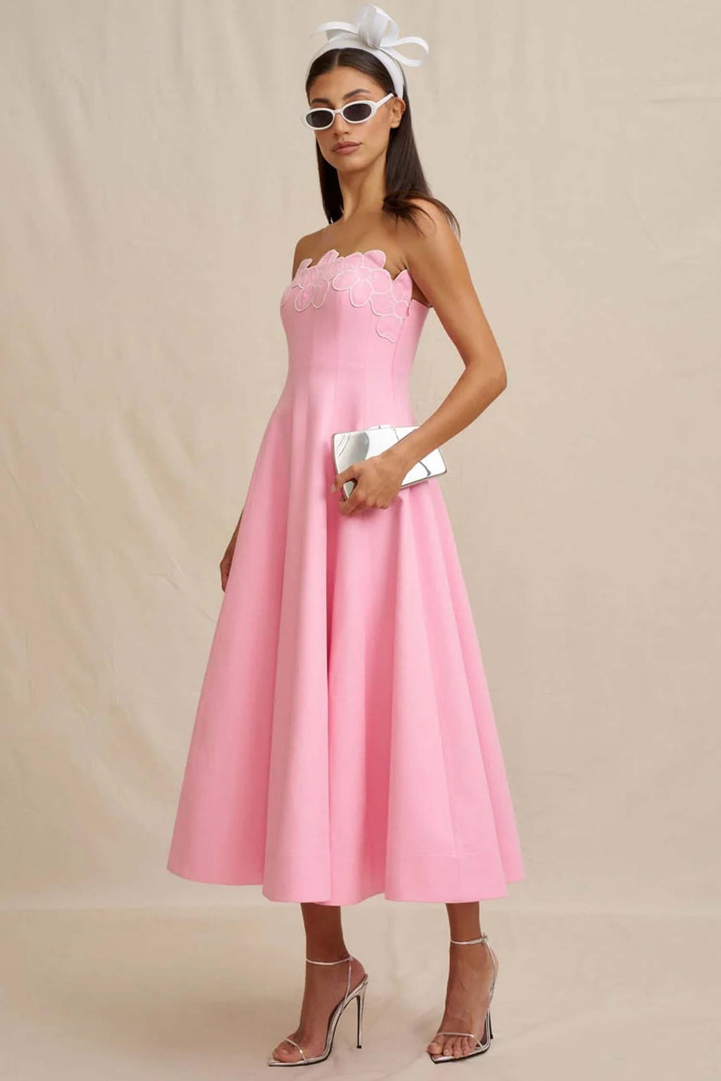 Florelle Strapless Dress in Pink