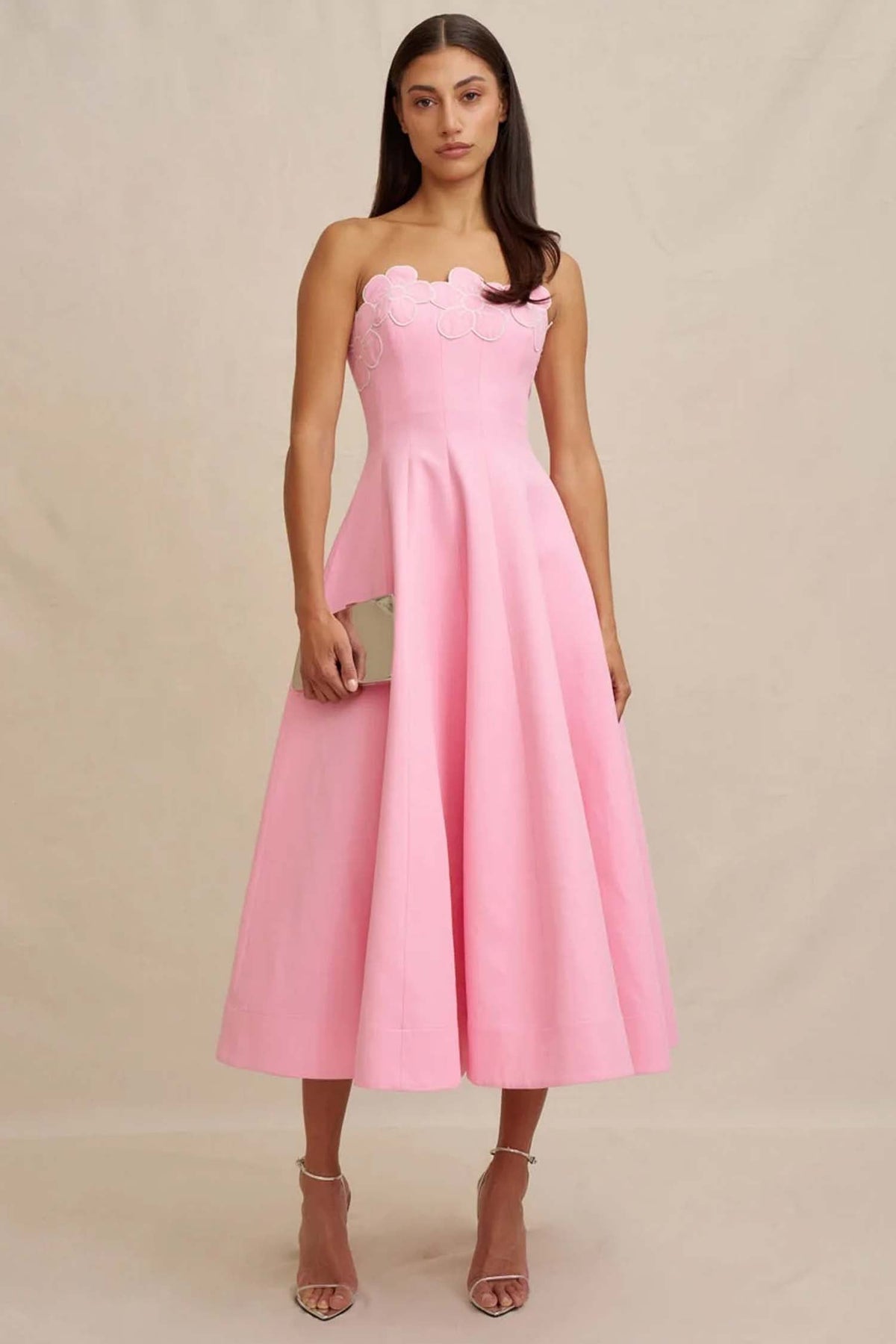 Florelle Strapless Dress in Pink