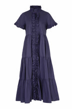 Frillaxed Dress in Navy