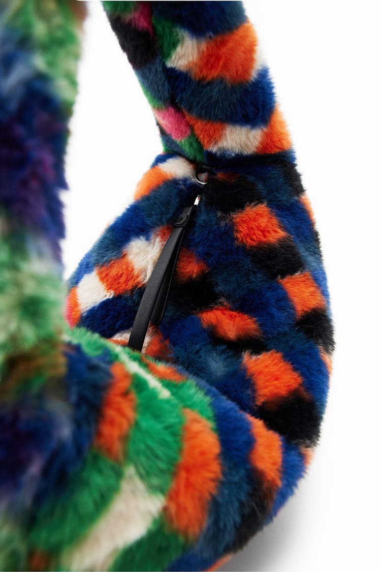 Fur-effect Diamond Bag | FINAL SALE