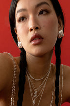 Georgette Earrings in Silver