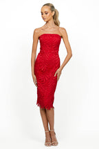 Gloria Strapless Midi Dress | FINAL SALE
