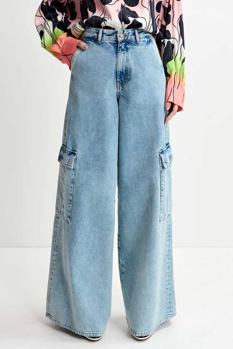 Gnome Wide Leg Cargo Jeans | FINAL SALE