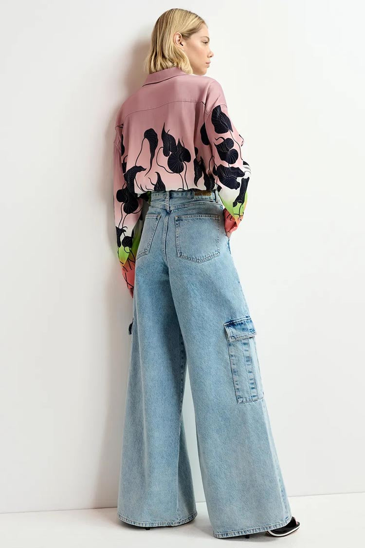 Gnome Wide Leg Cargo Jeans | FINAL SALE
