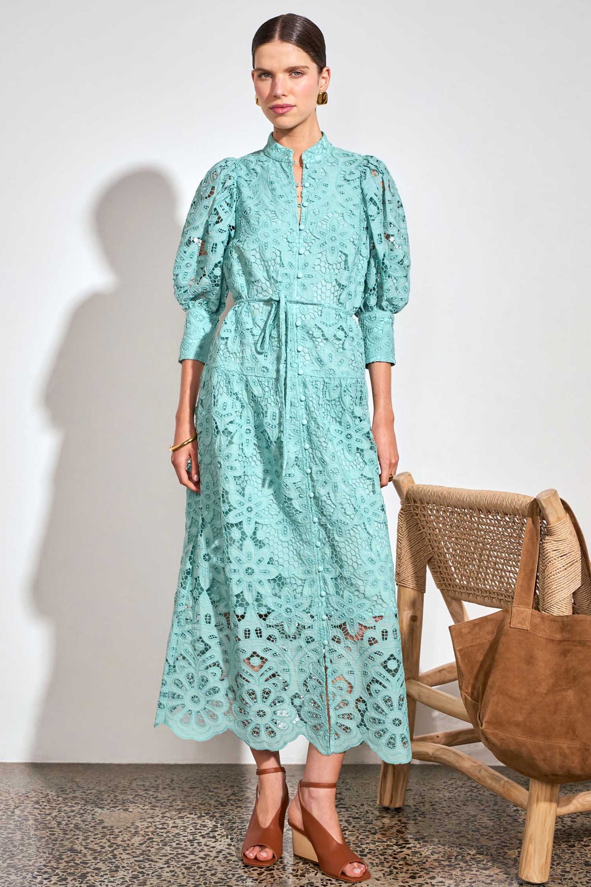 Gravitate Maxi Dress in Pistachio