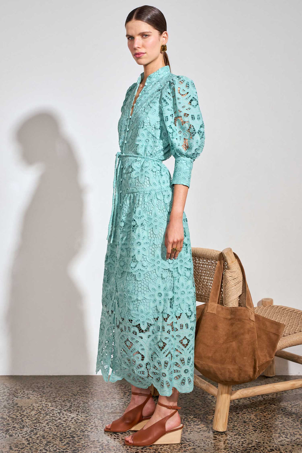 Gravitate Maxi Dress in Pistachio