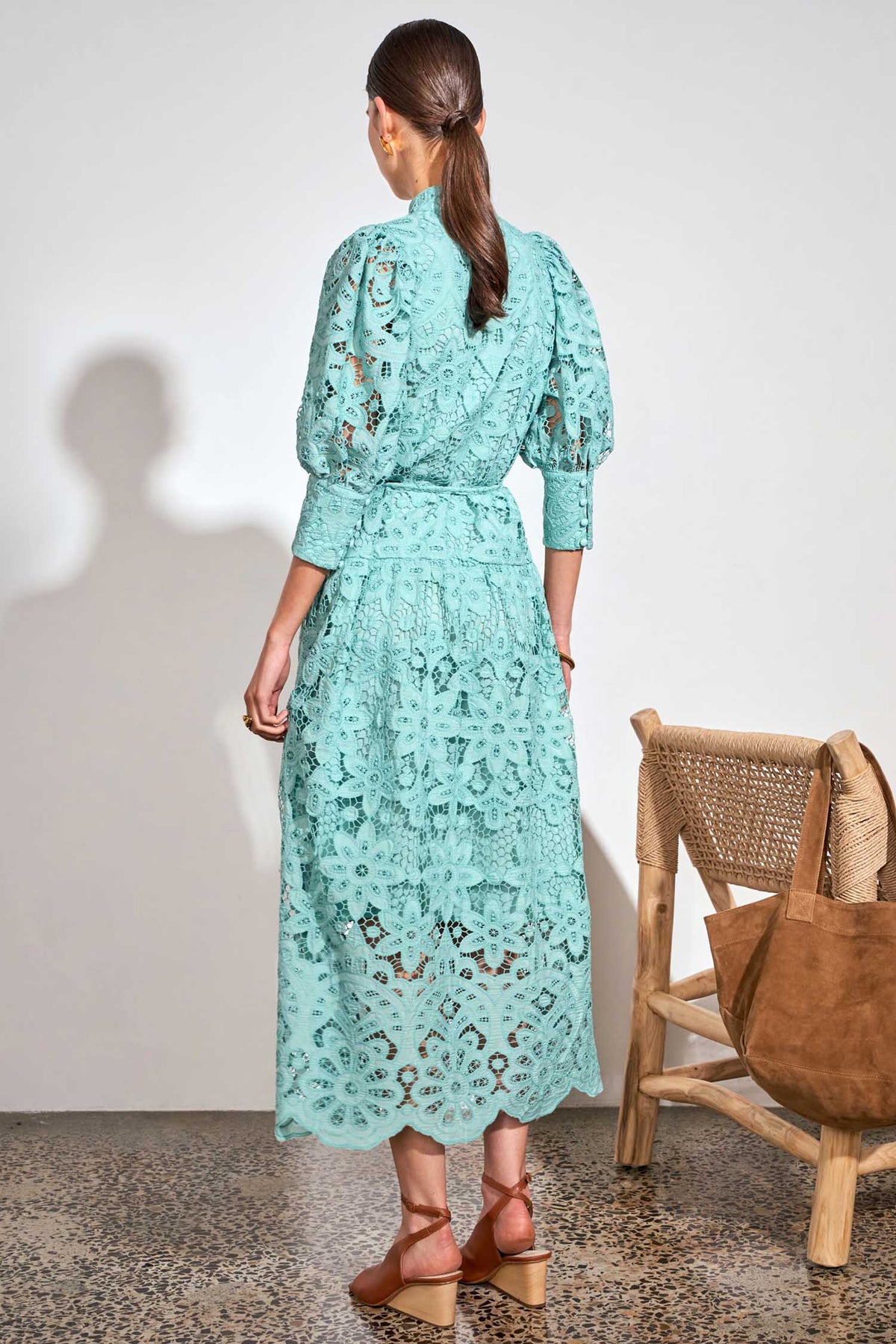 Gravitate Maxi Dress in Pistachio