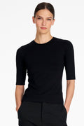 Half Sleeve Top in Black