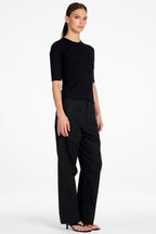 Half Sleeve Top in Black