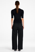 Half Sleeve Top in Black