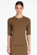 Half Sleeve Top in Umber