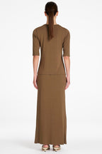 Half Sleeve Top in Umber