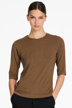 Half Sleeve Top in Umber