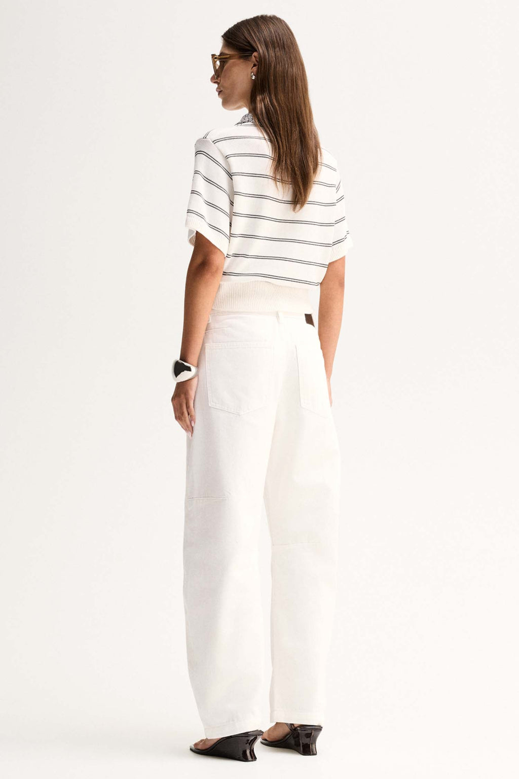 Harley Knit Tee in White