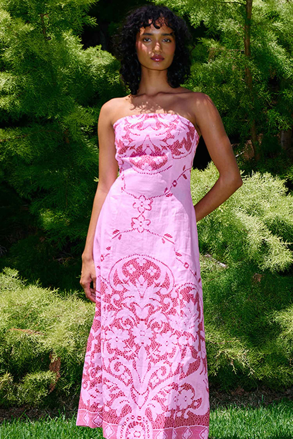 Harper Dress in Magenta