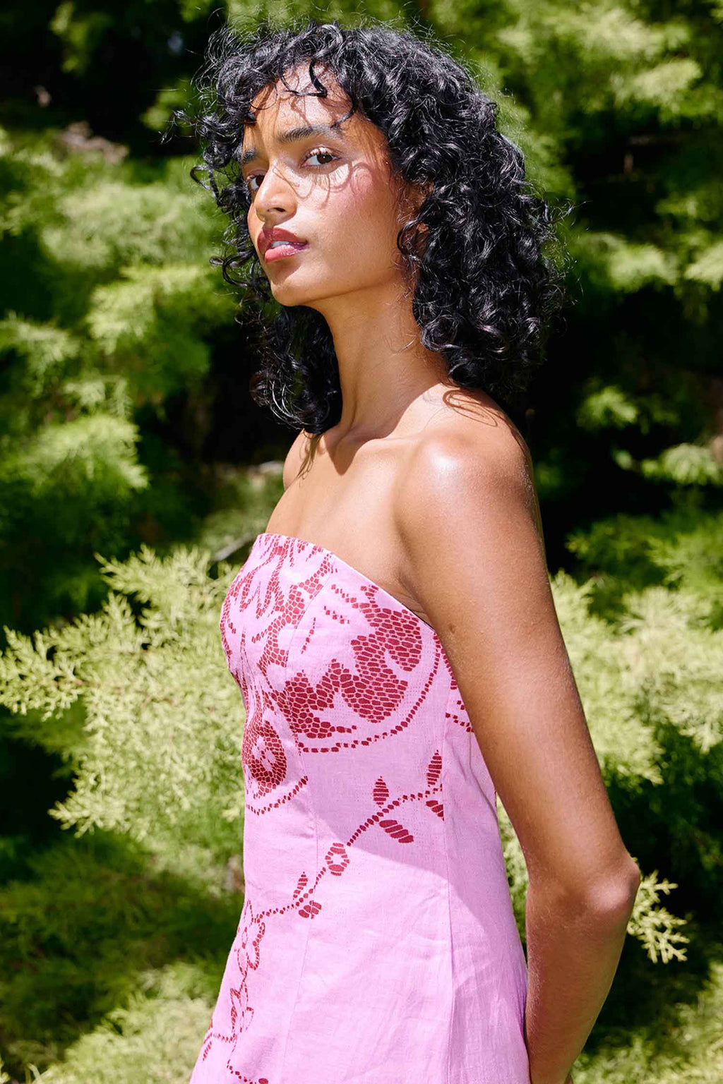 Harper Dress in Magenta