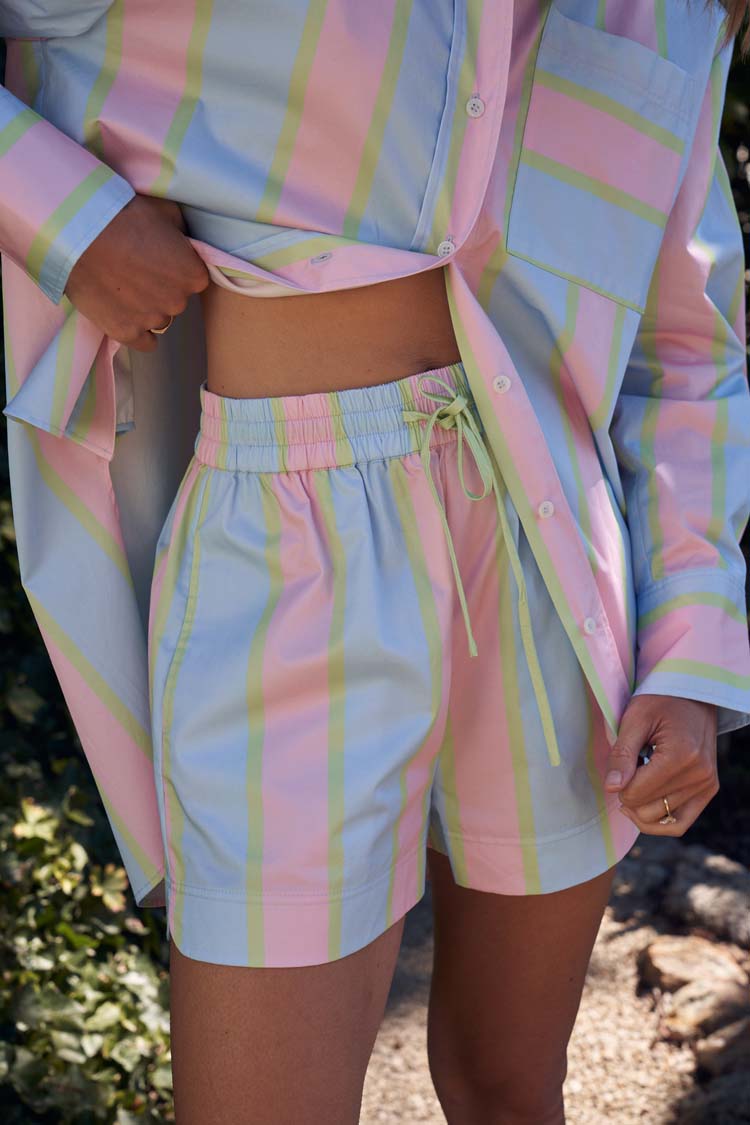 Harvey Short in Powder Stripe | FINAL SALE