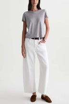Hattie Crop Jean in Gallery White