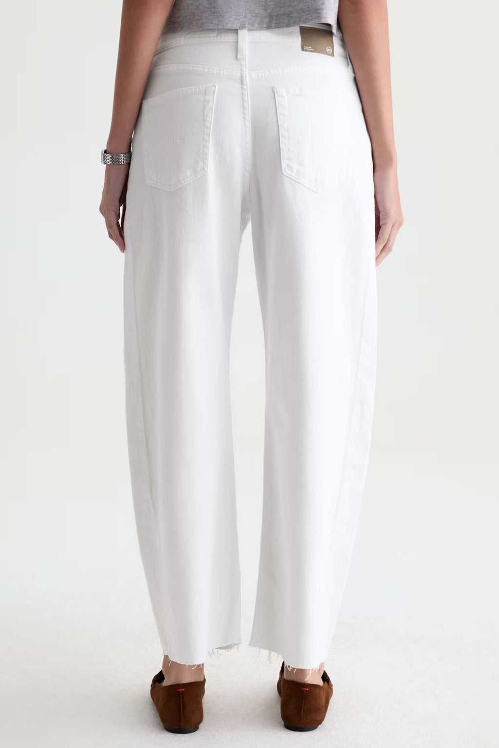 Hattie Crop Jean in Gallery White